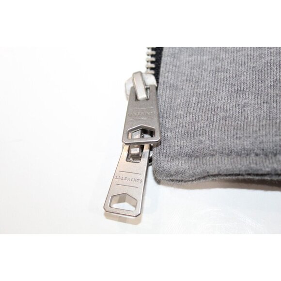 All Saints Allsaints Charter Mix Media Removable Hood for 2 in 1 Biker Jacket - Picture 2 of 4